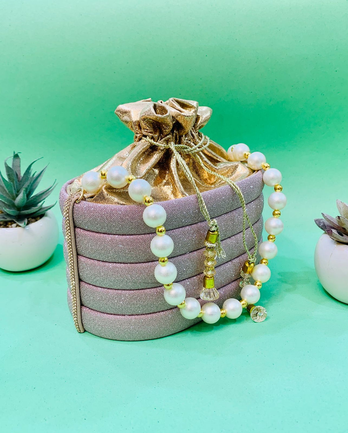 Potli Bags-02 (Pink)