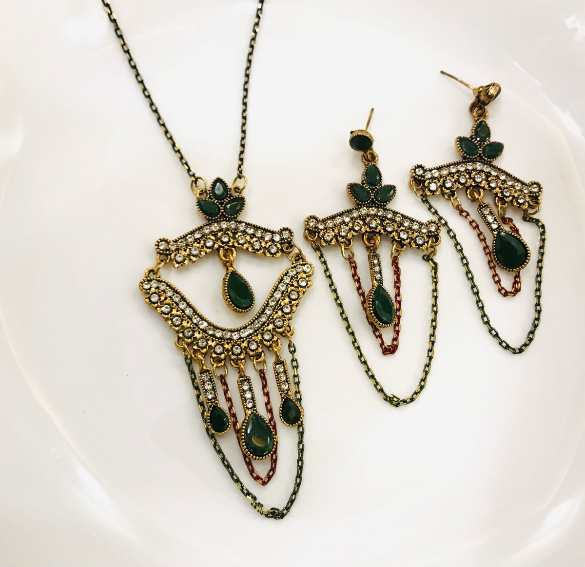 Turkish Locket set-01 (Green)