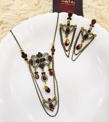 Turkish Locket set-03 (Maroon)