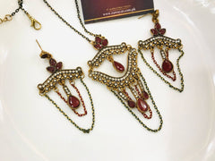 Turkish Locket set-01 (Maroon)