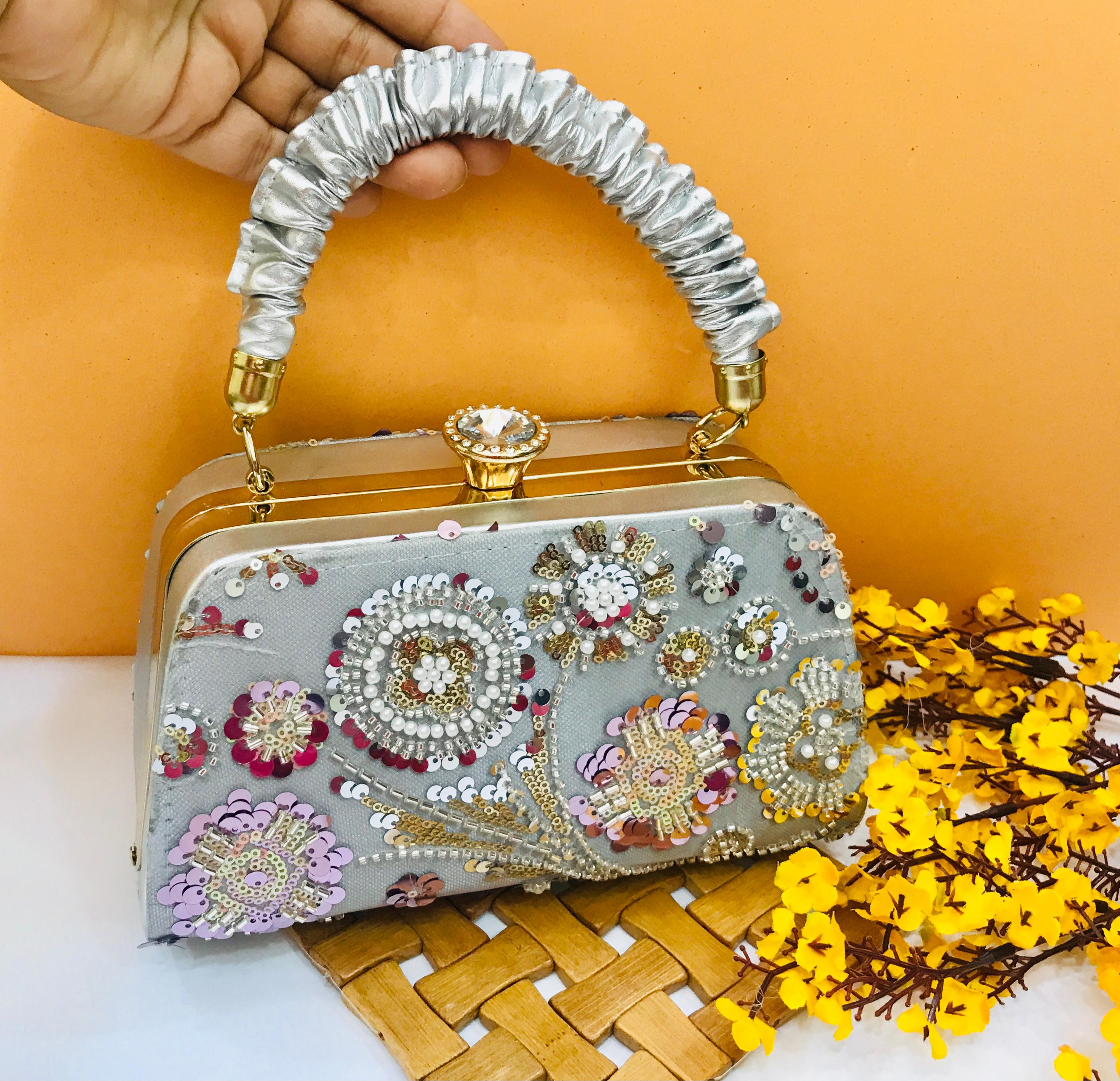 Fancy Clutch-10034 (Silver)