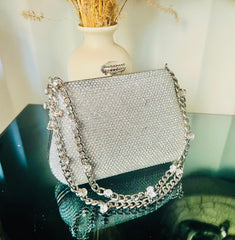 Fancy Clutch-10027 (Silver)