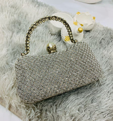 Fancy Clutch-10035 (Silver)