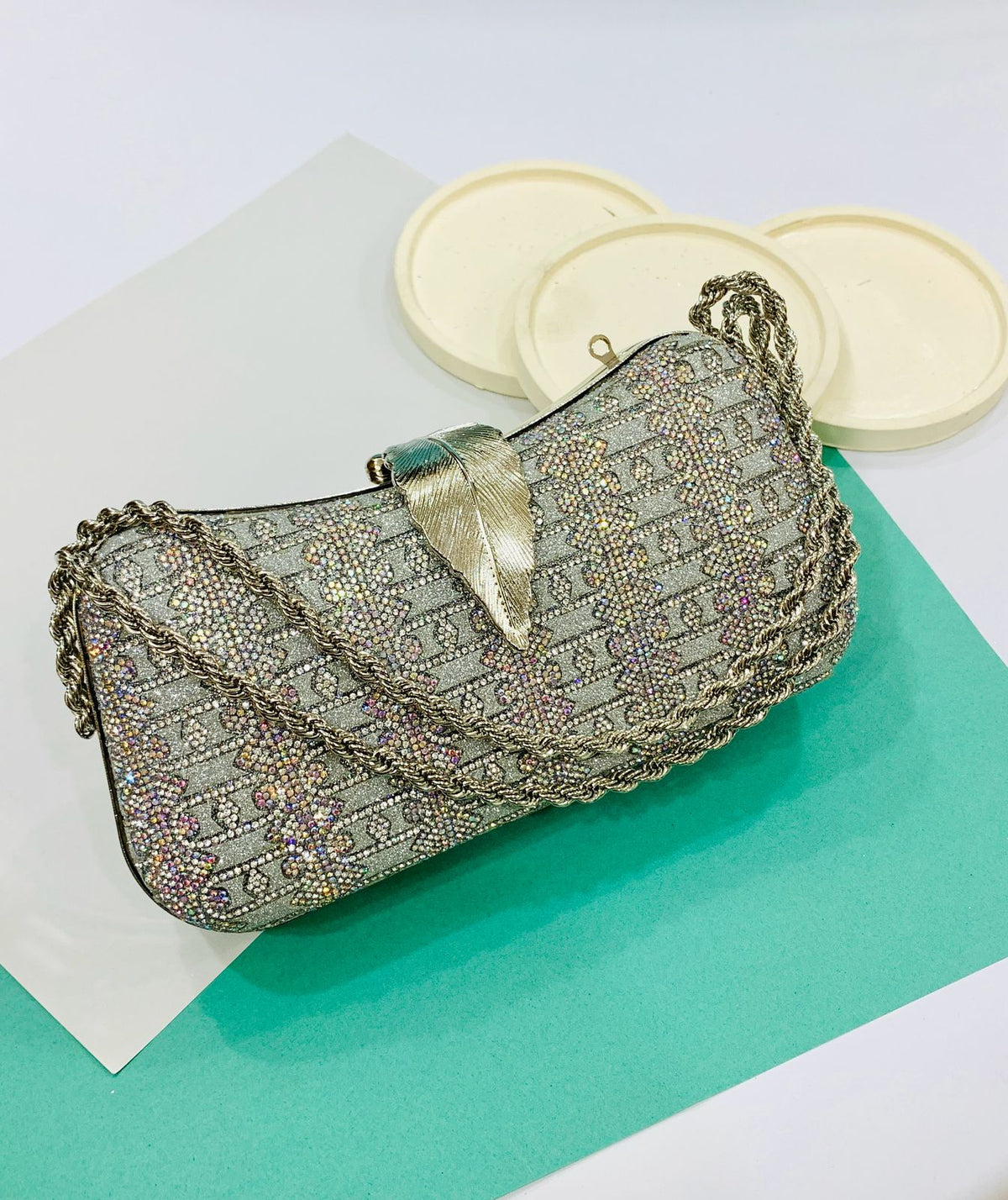 Fancy Clutch-10038 (Silver)
