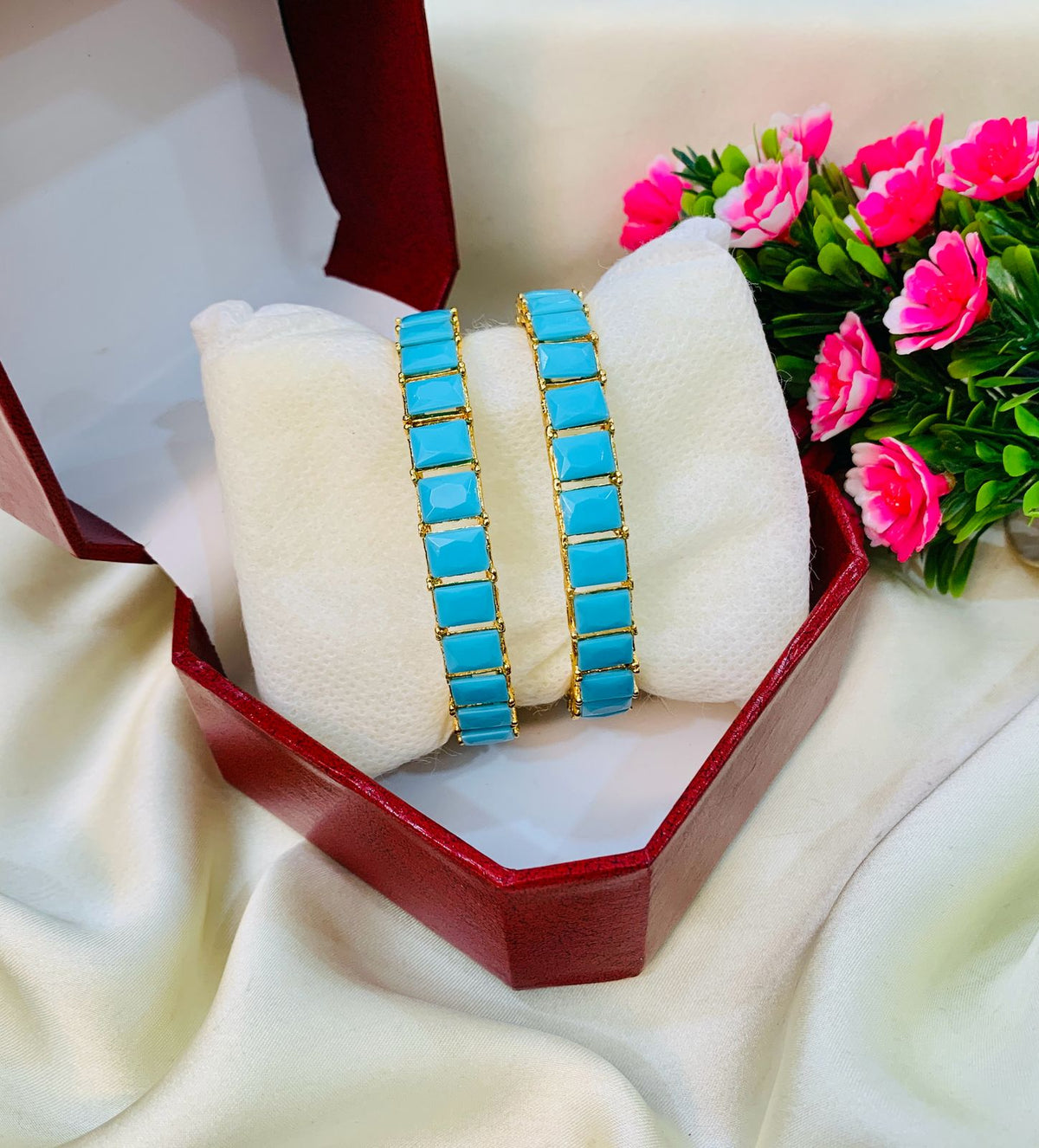Zircon bangles-23 (Ferozi)