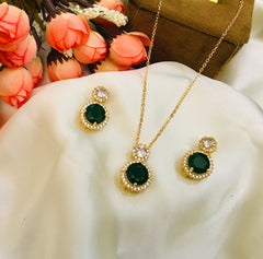 Zircon Locket Set-36 (Green)