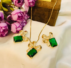 Zircon Locket Set-37 (Green)
