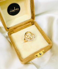 Zircon Ring-77 (Golden)