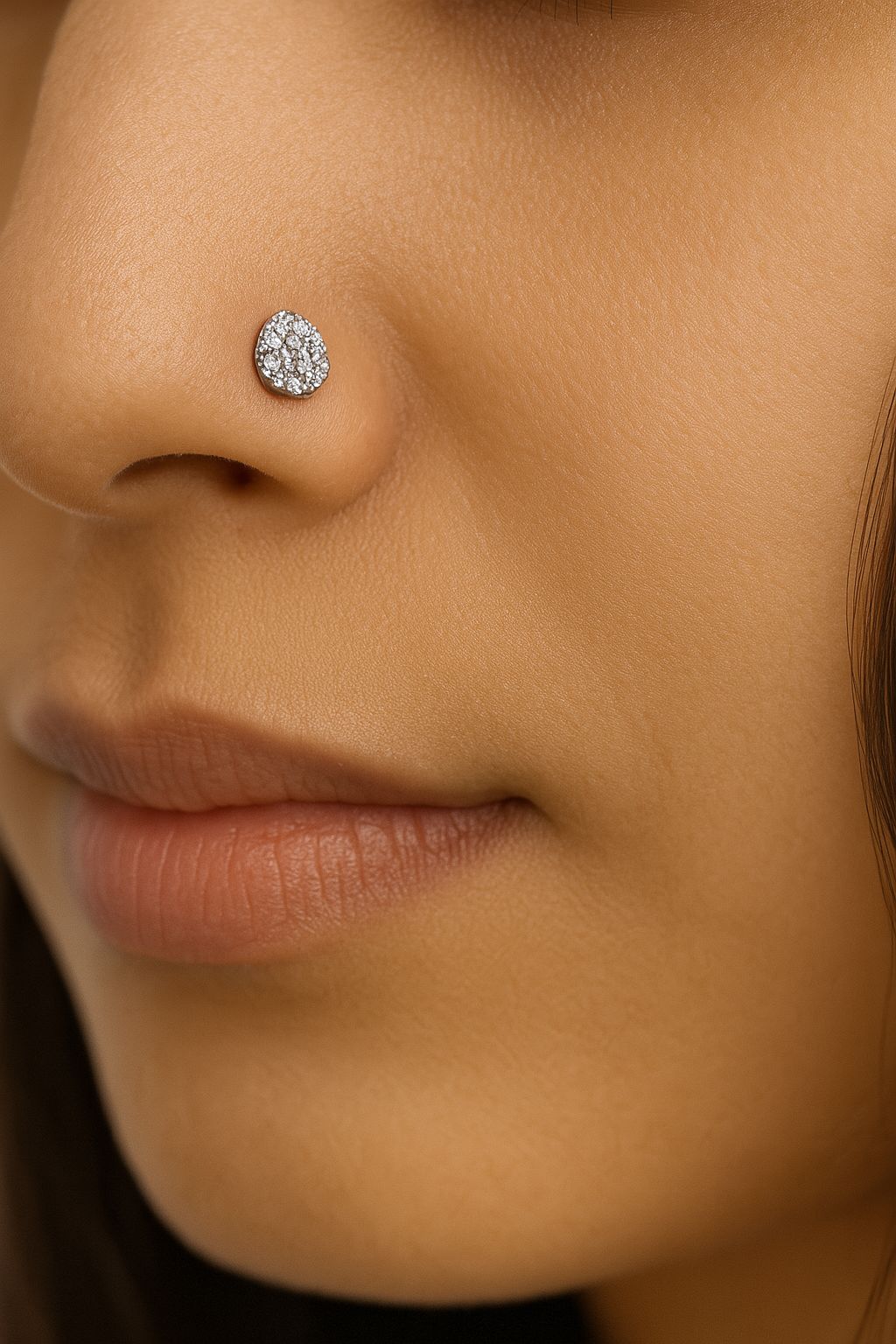Nose Pin-03 (Silver) Titanium G23