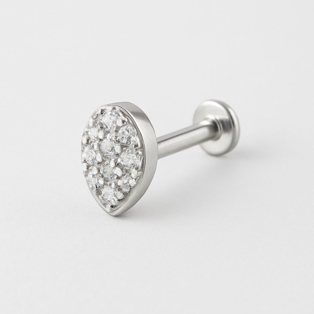 Nose Pin-03 (Silver) Titanium G23