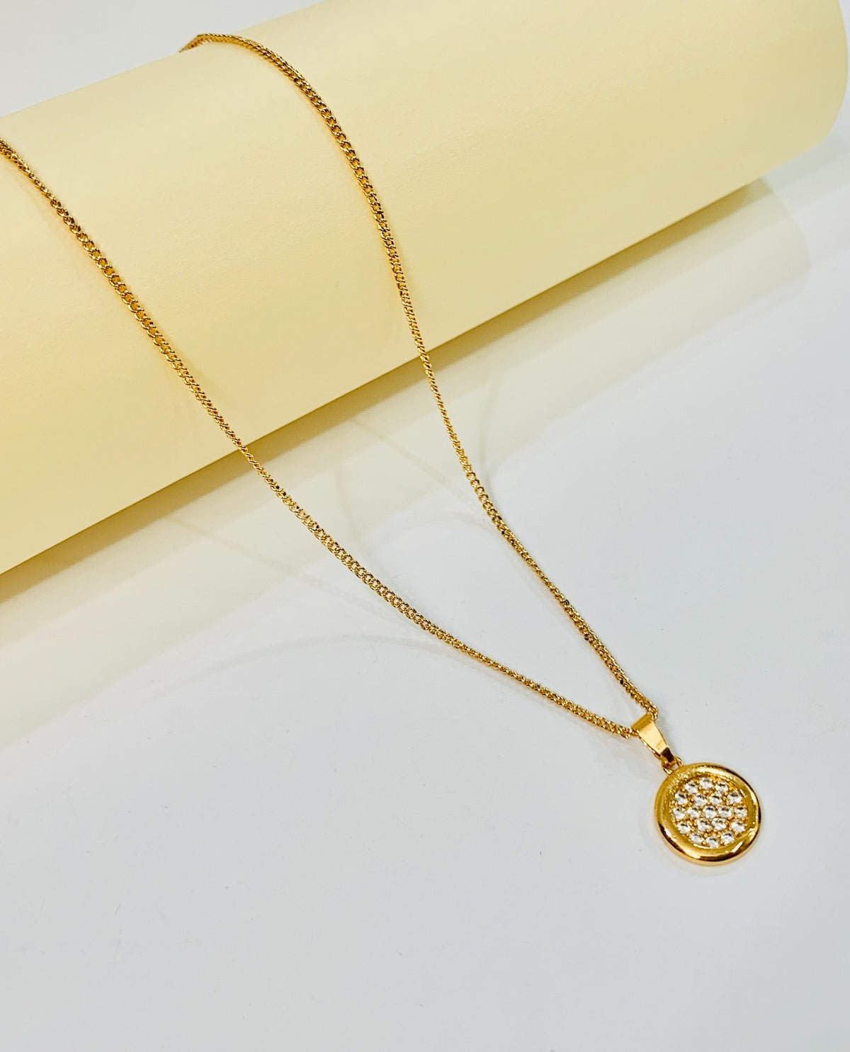 Zircon Pendant-259 (Golden)