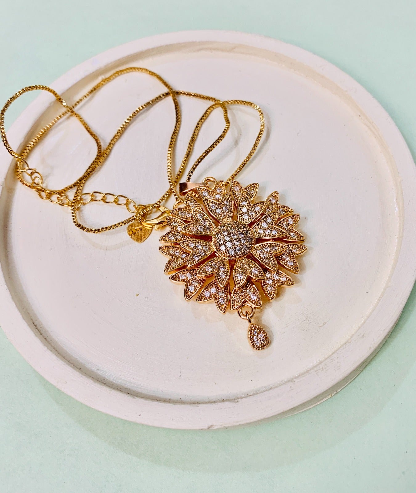 Zircon Pendant-268 (Golden)