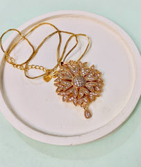 Zircon Pendant-268 (Golden)
