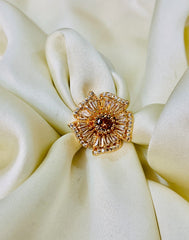 Zircon Ring-91 (Golden)