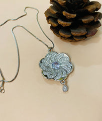 Zircon Pendant-256 (Silver)