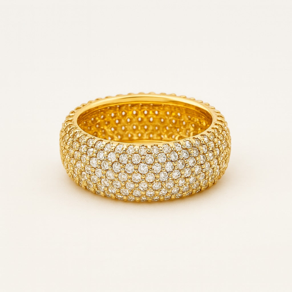 Zircon Ring-98 (Golden)