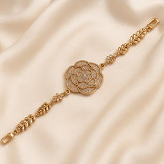 Zircon Bracelet-43 (Golden)