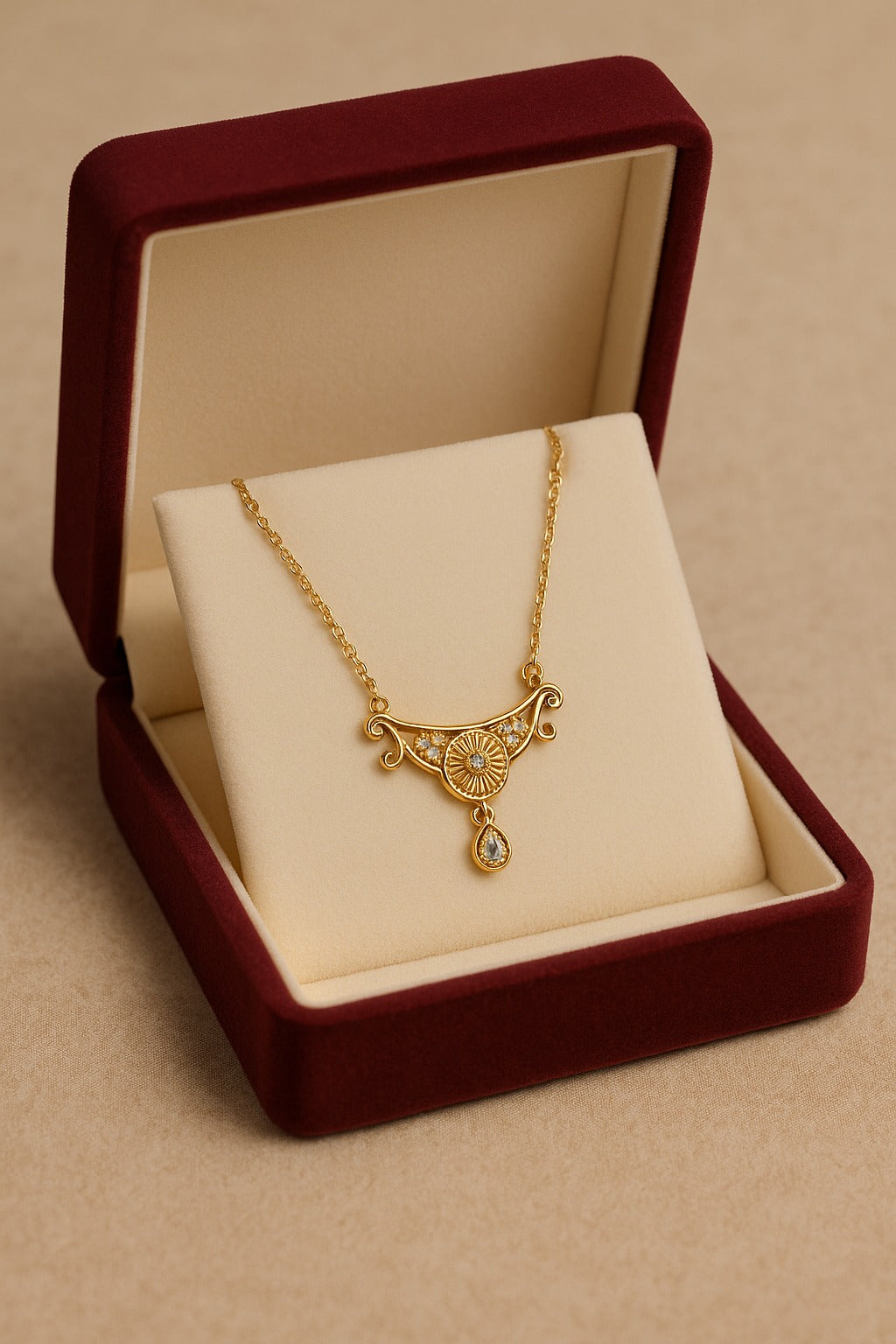 Zircon Pendant-303 (White)