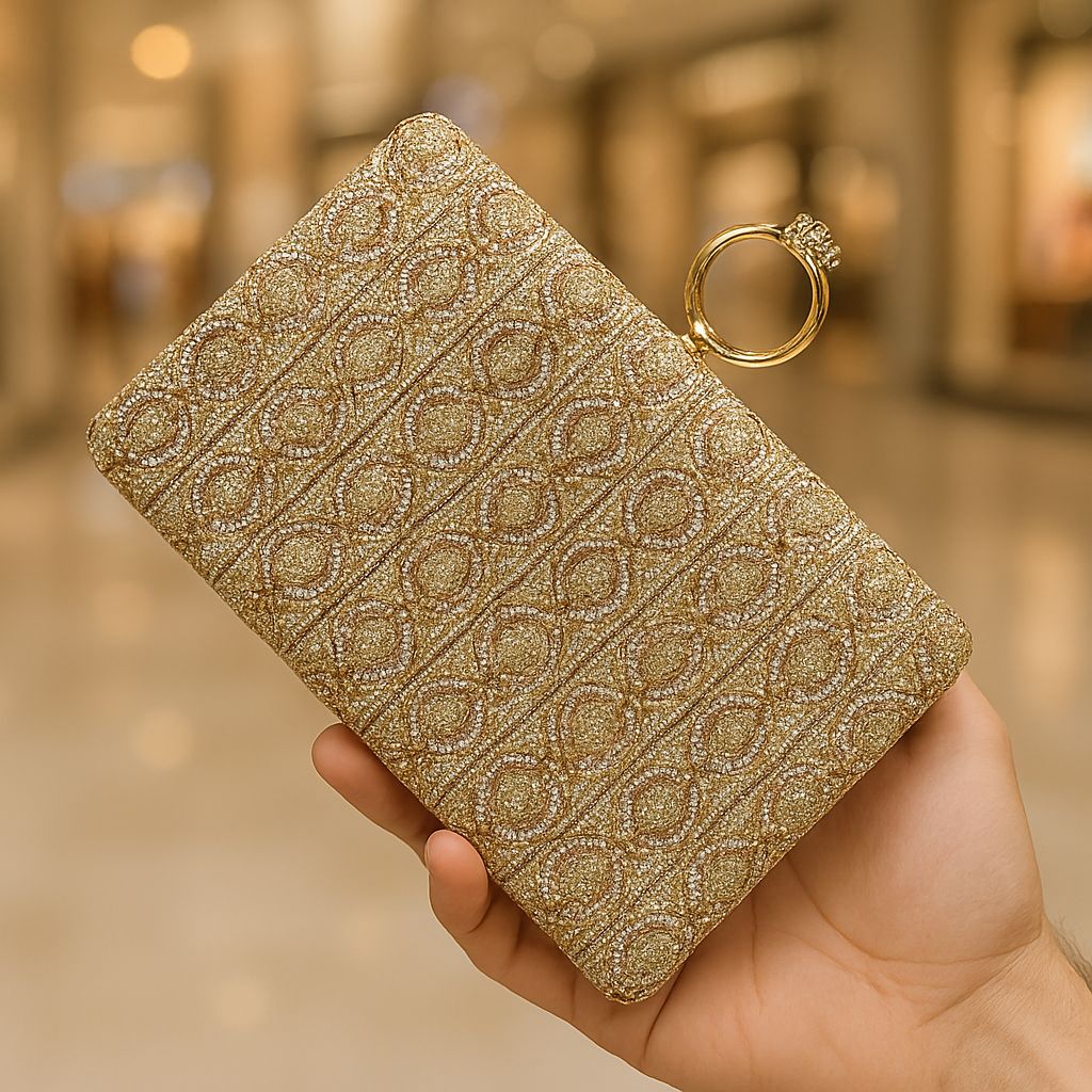Fancy Clutch-10049 (Golden)