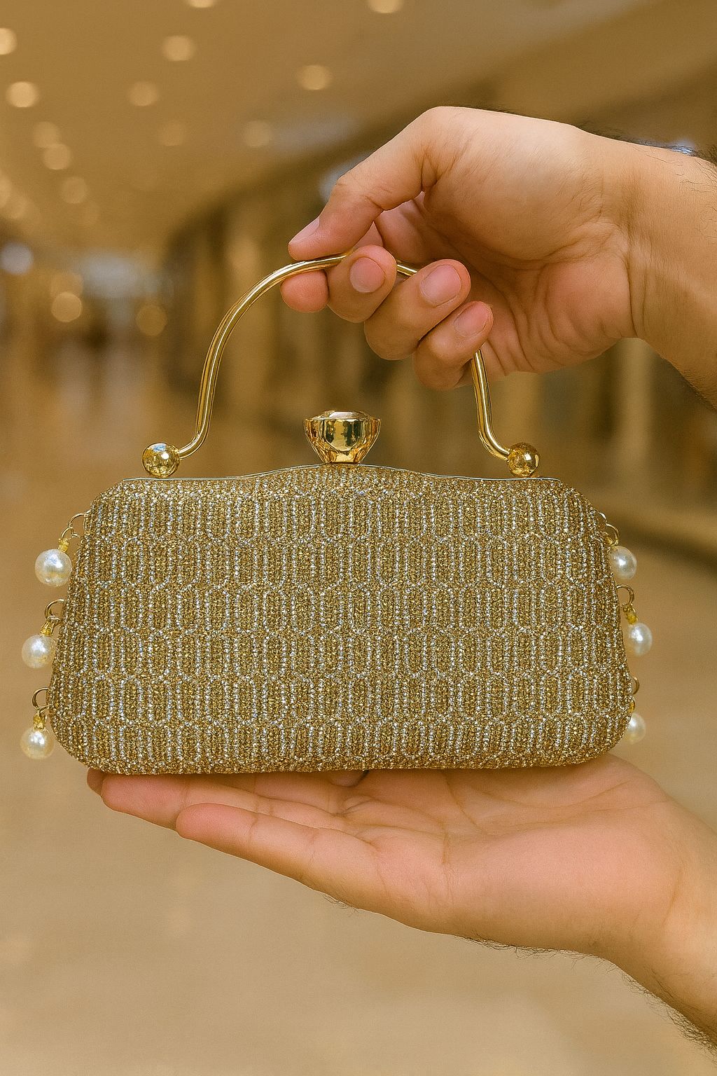 Fancy Clutch-10044 (Golden)