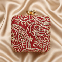 Fancy Clutch-10042 (Maroon)