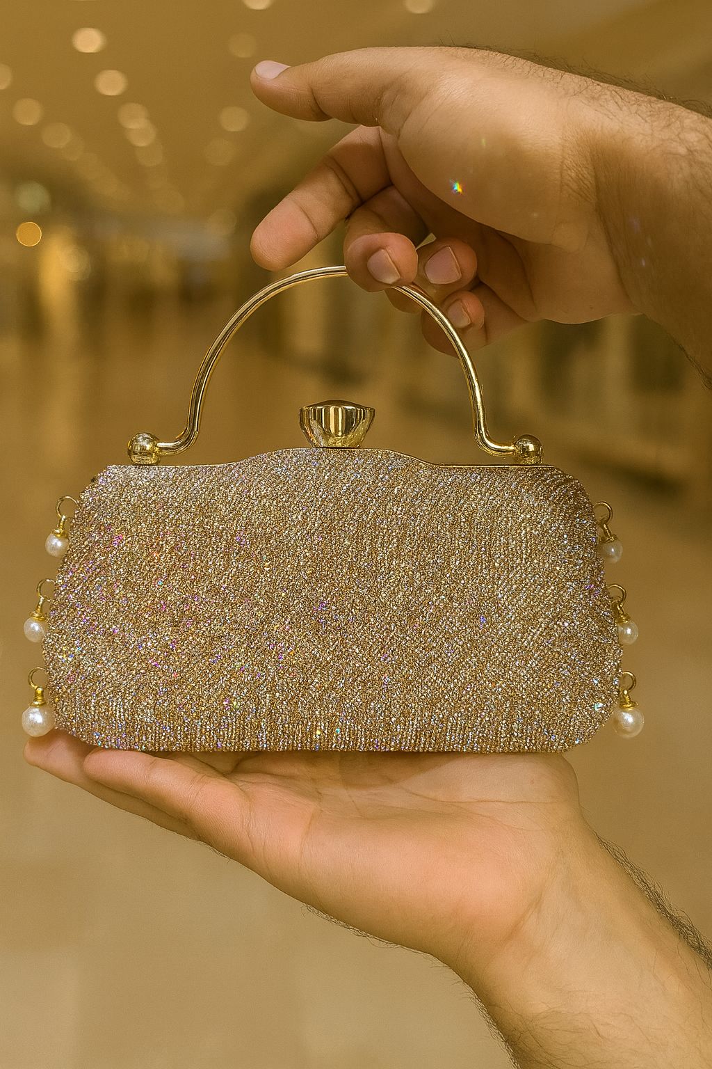 Fancy Clutch-10044 (Golden)