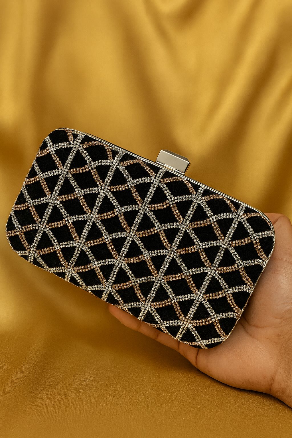 Fancy Clutch-10041 (Black)