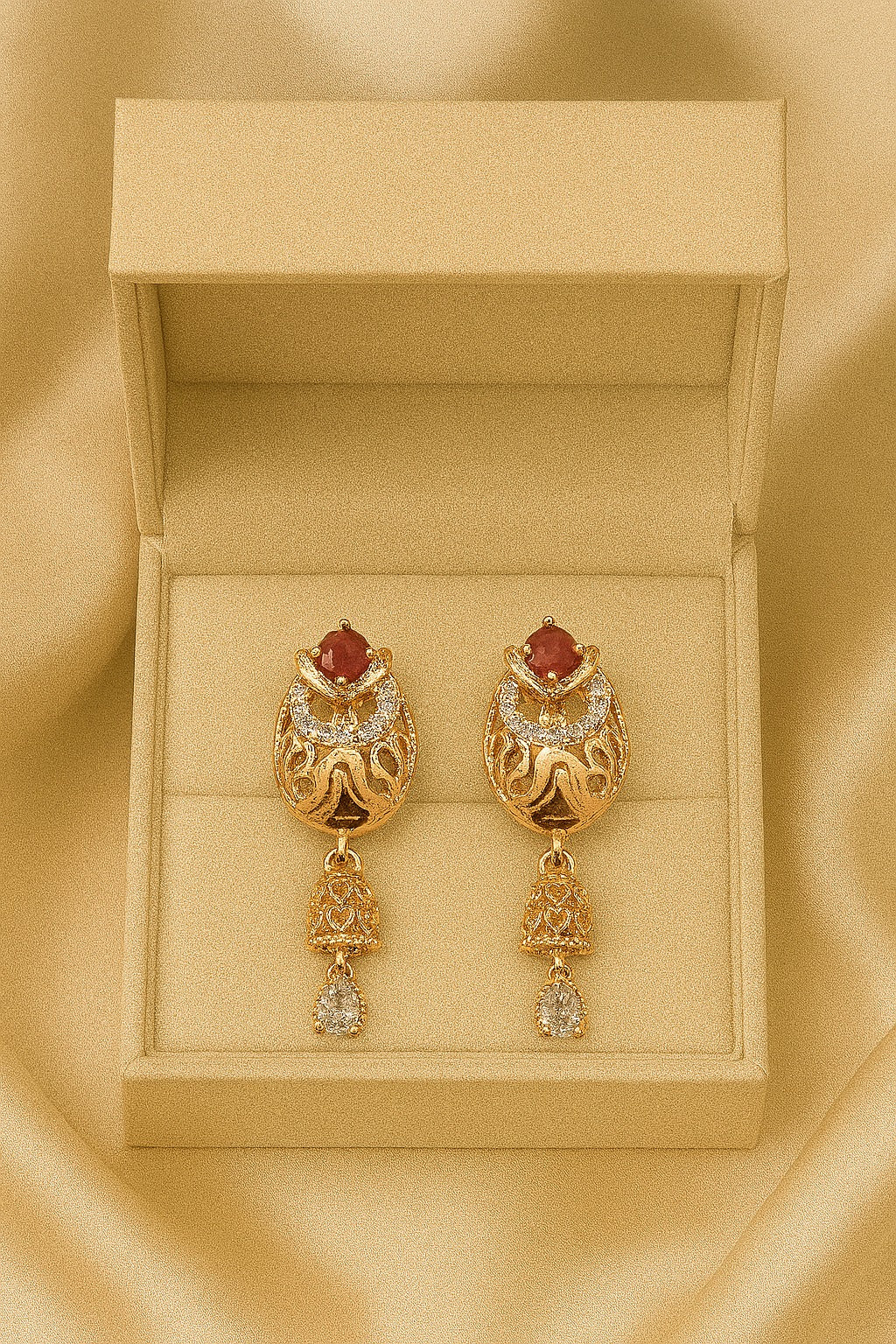DIGITAL EARRING-89 (Maroon)
