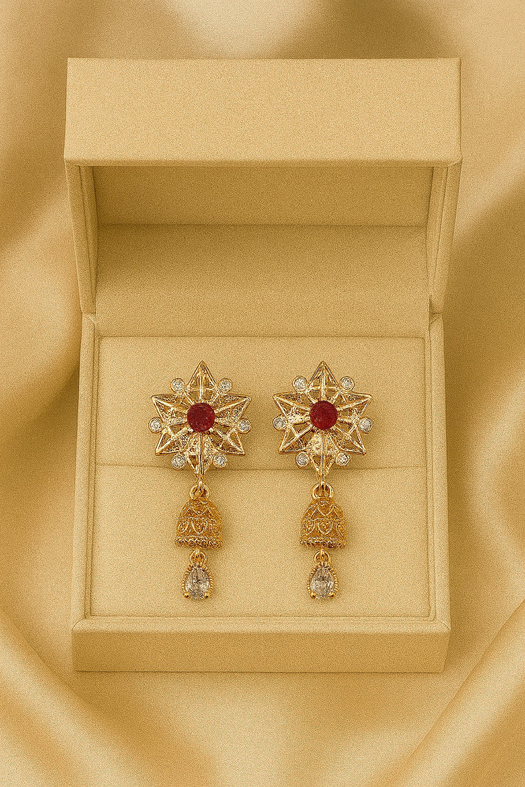 DIGITAL EARRING-88 (Maroon)