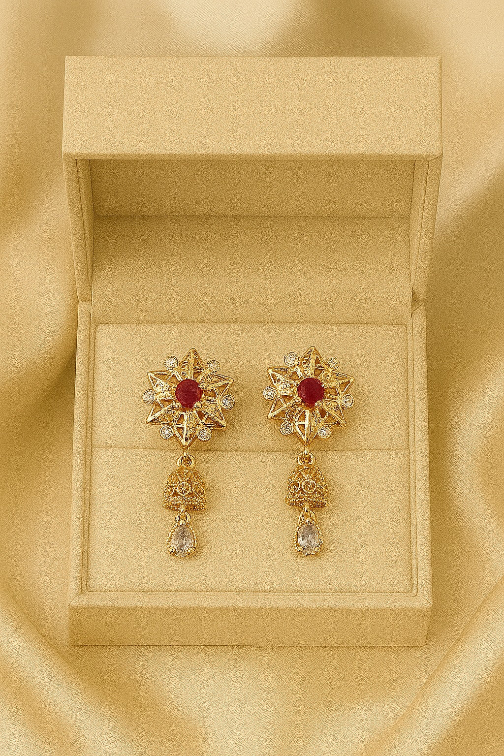 DIGITAL EARRING-88 (Maroon)