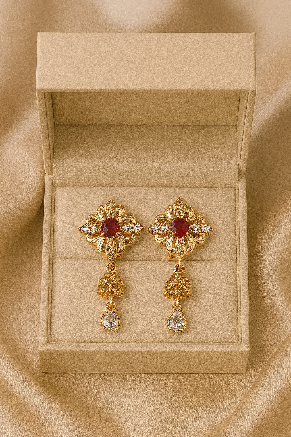 DIGITAL EARRING-82 (Maroon)