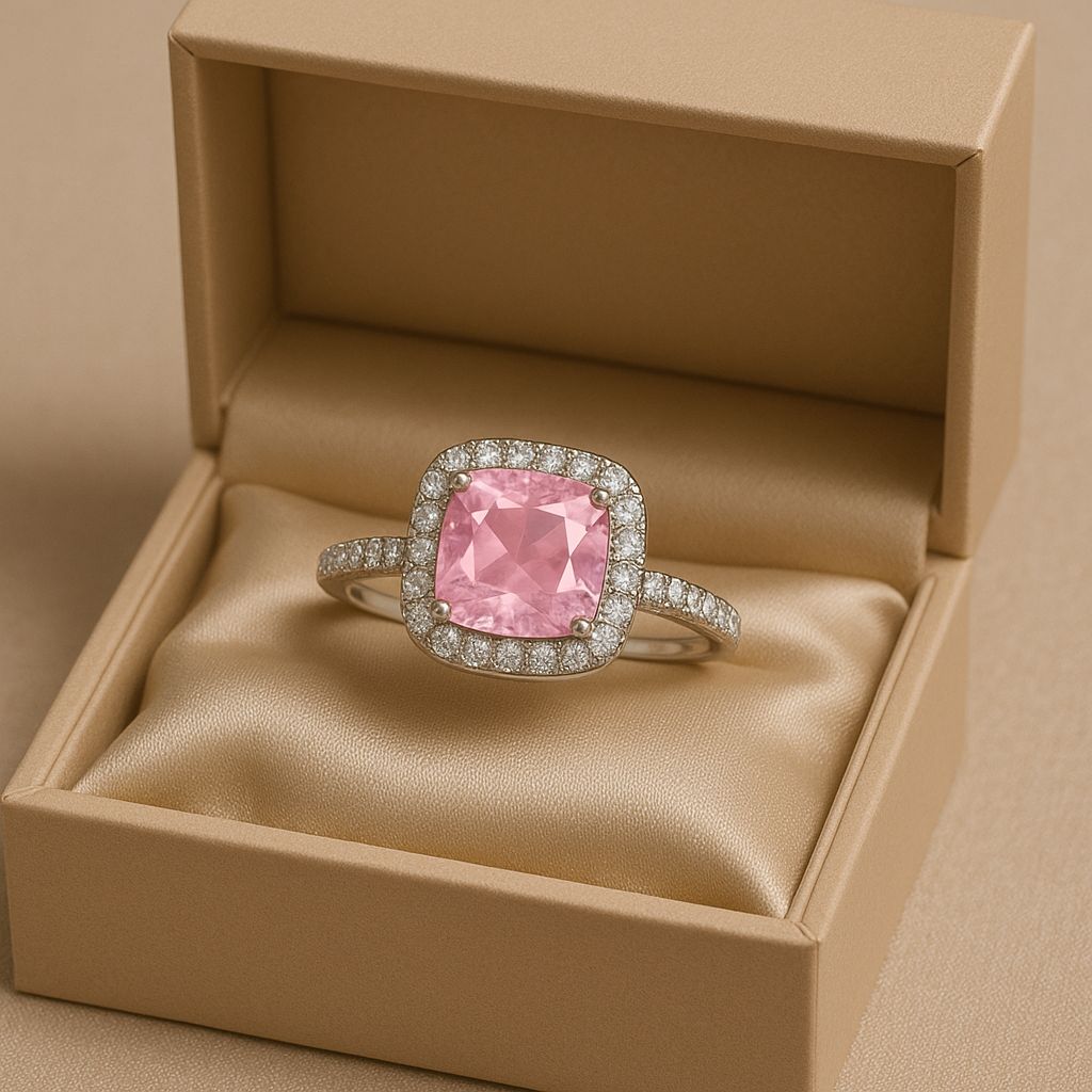 Zircon Ring-123 (Pink)