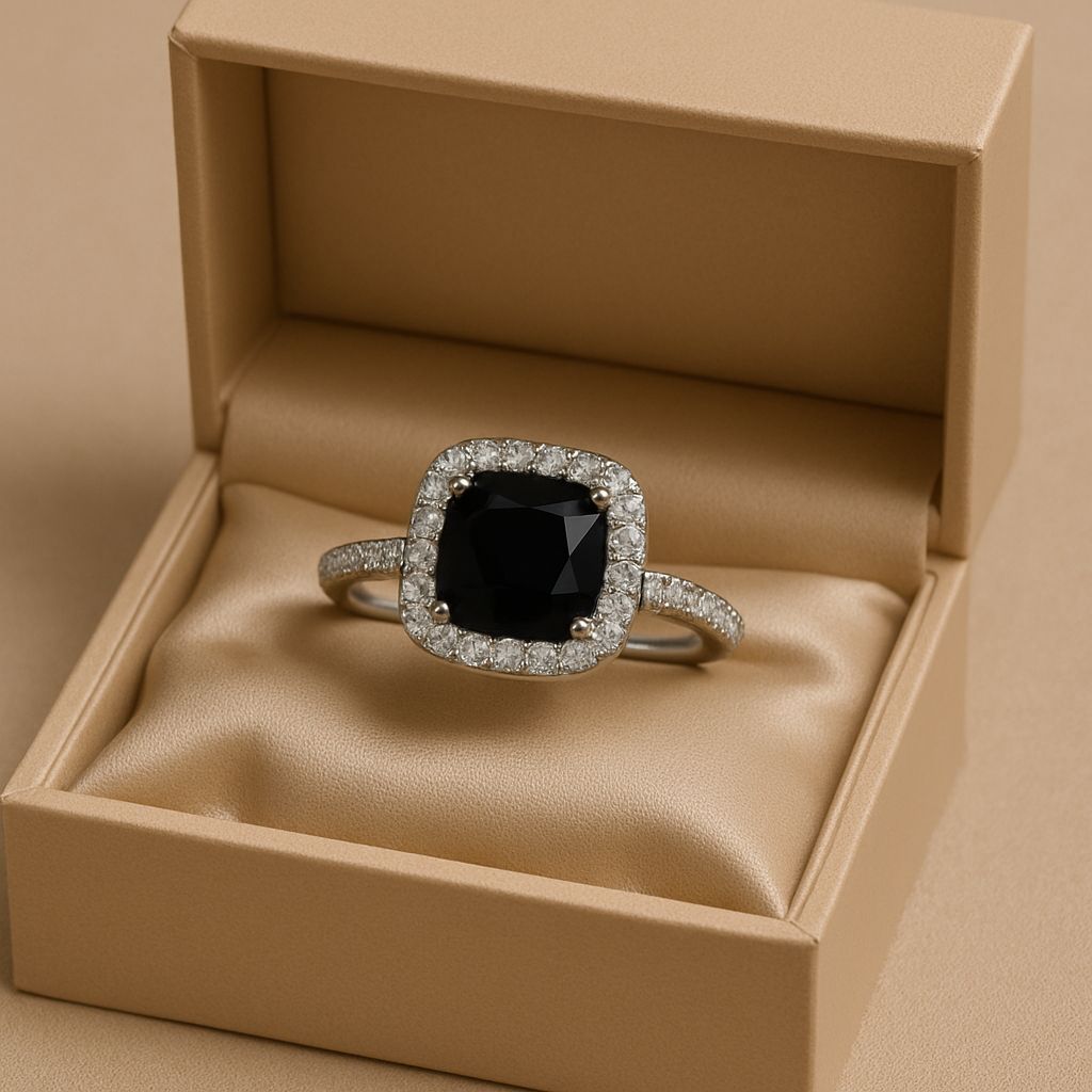 Zircon Ring-123 (Black)