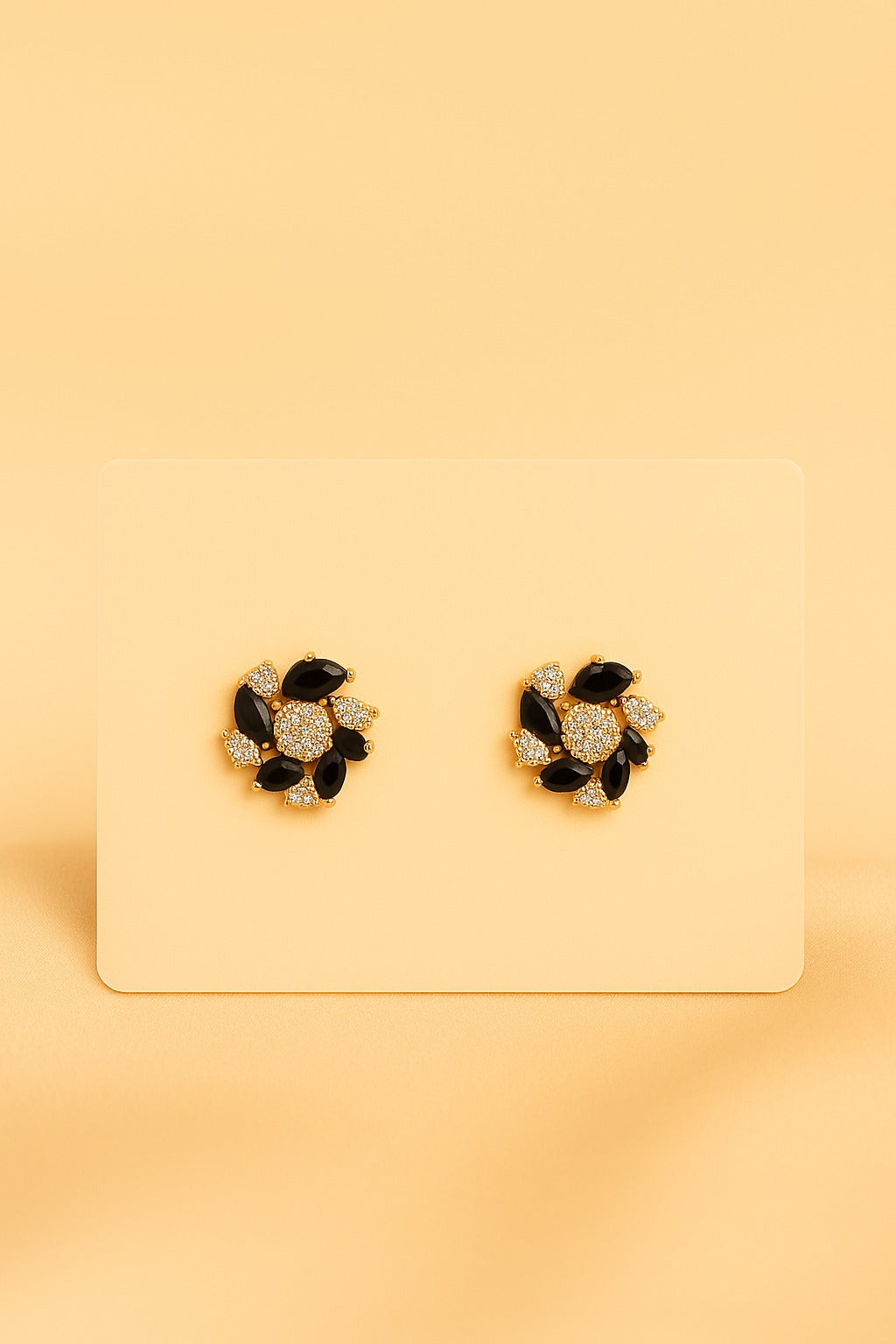 Zircon Fancy Studs-160 (Black)