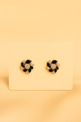 Zircon Fancy Studs-160 (Black)
