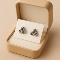 Zircon Fancy Studs-167 (Black)