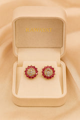 Zircon Hoop Bali-169 (Maroon)