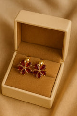 Zircon Fancy Studs-177 (Maroon)