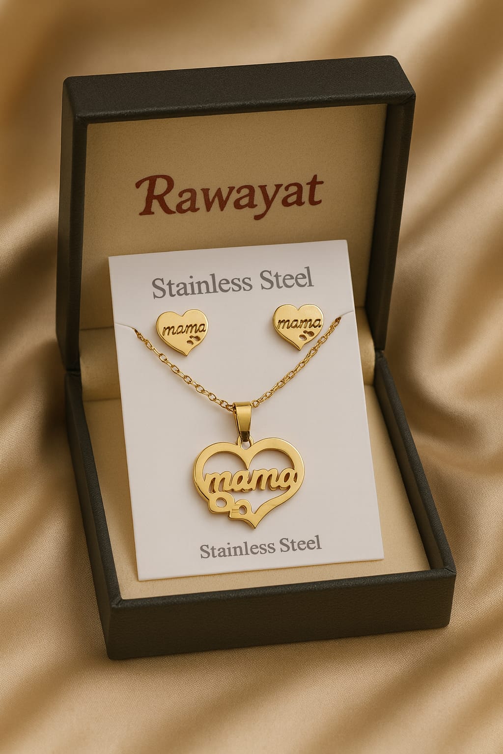 Stainless Steel Locket set-14 (Golden)