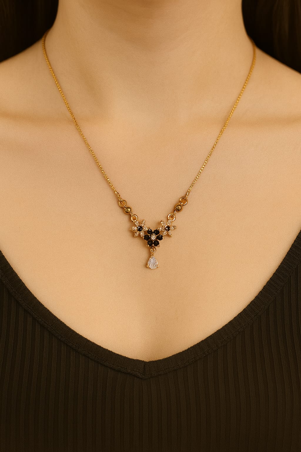 Zircon Pendant-336 (Black)