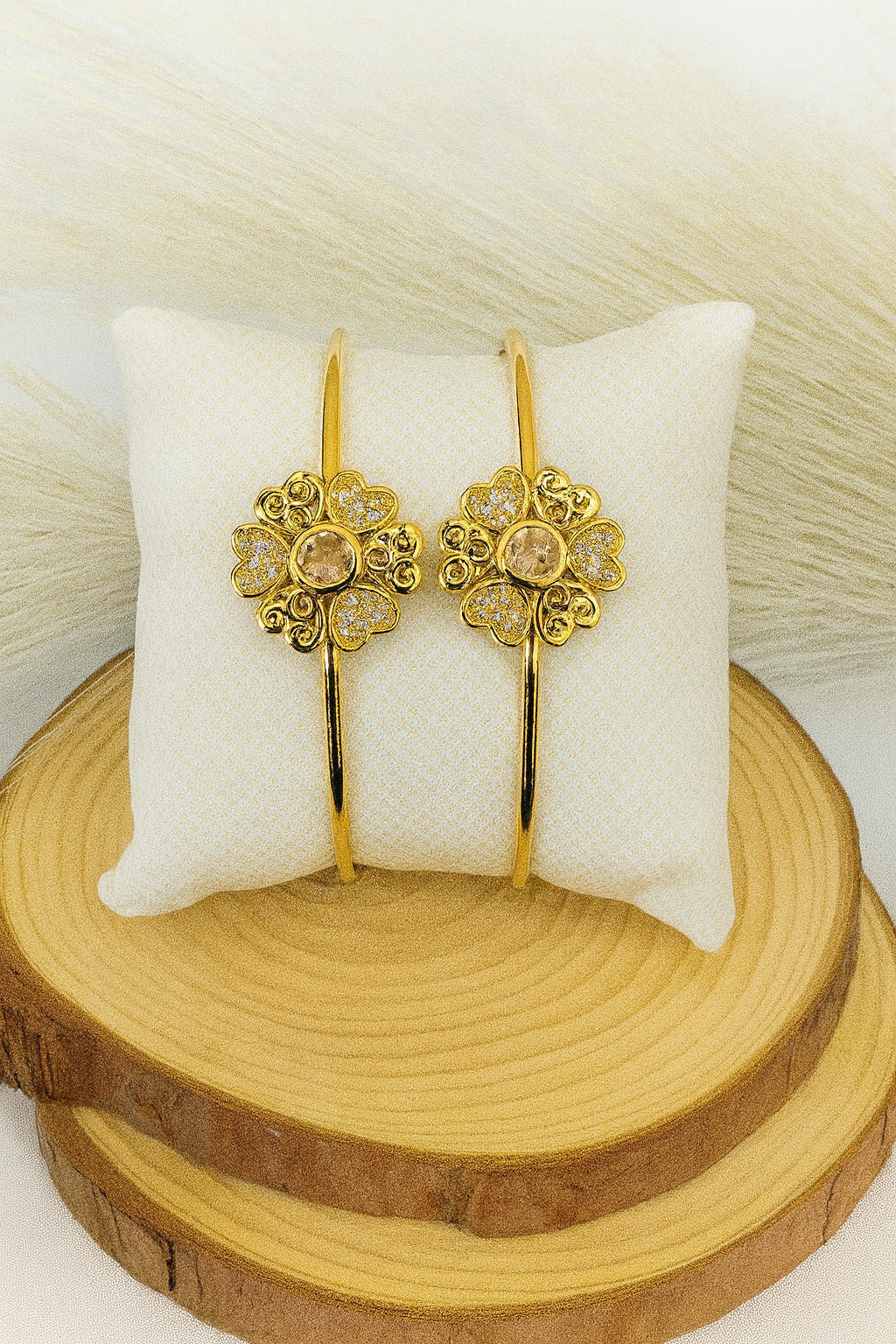 Adjustable Adult Bangle-91 (Golden)
