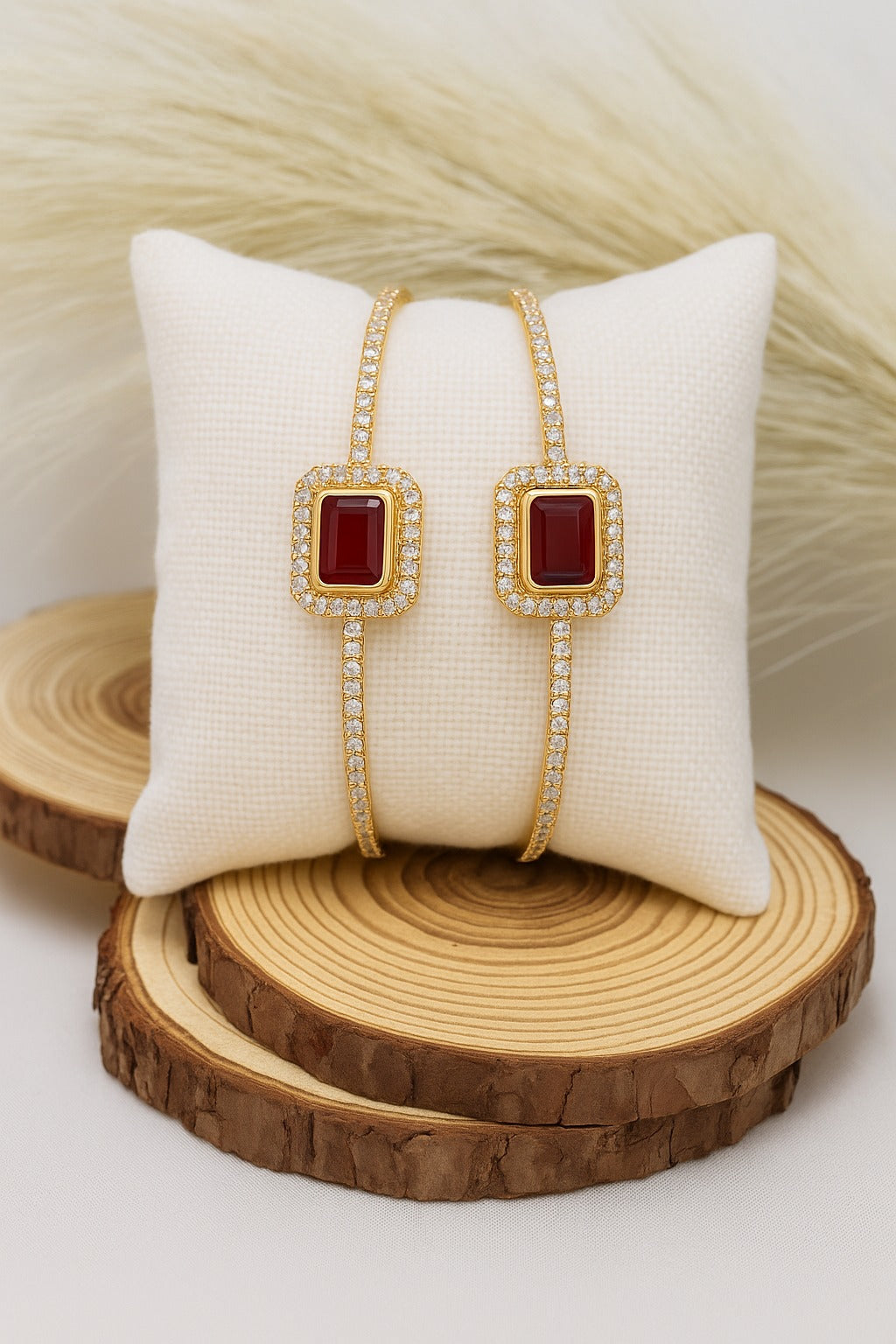 Adjustable Adult Bangle-85 (Maroon)