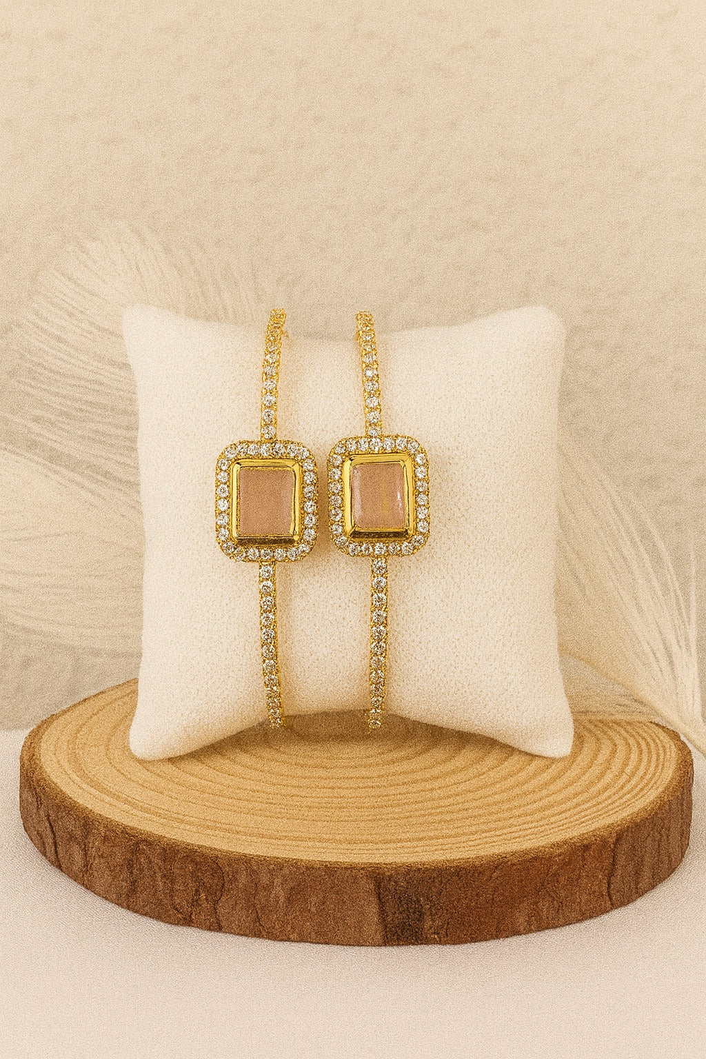 Adjustable Adult Bangle-93 (Matt Pink)