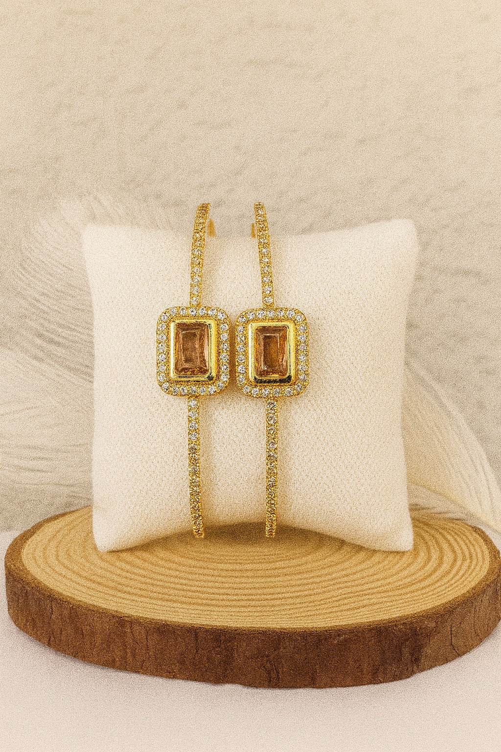 Adjustable Adult Bangle-93 (Golden)