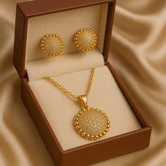 Zircon Locket Set-50 (Golden)