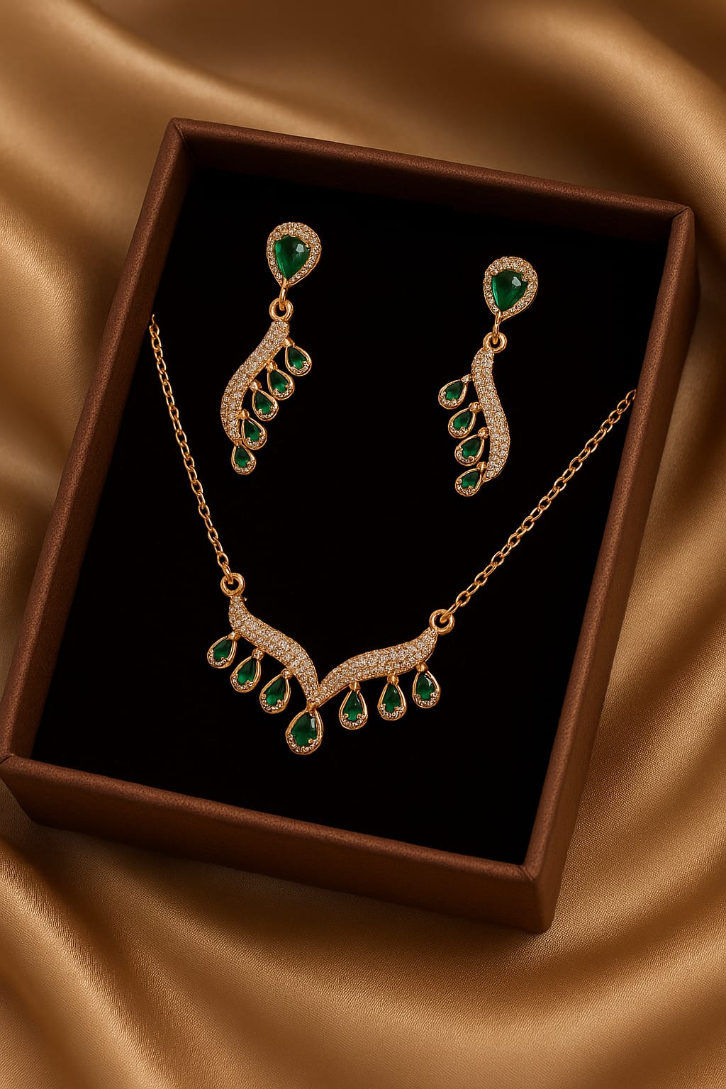 Zircon Locket Set-50 (Green)