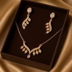 Zircon Locket Set-50 (Golden)