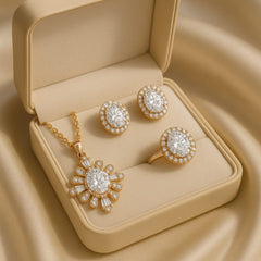 Zircon Locket Set-54 (White)