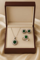 Zircon Locket Set-55 (Green)