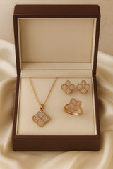 Zircon Locket Set-69 (Golden)